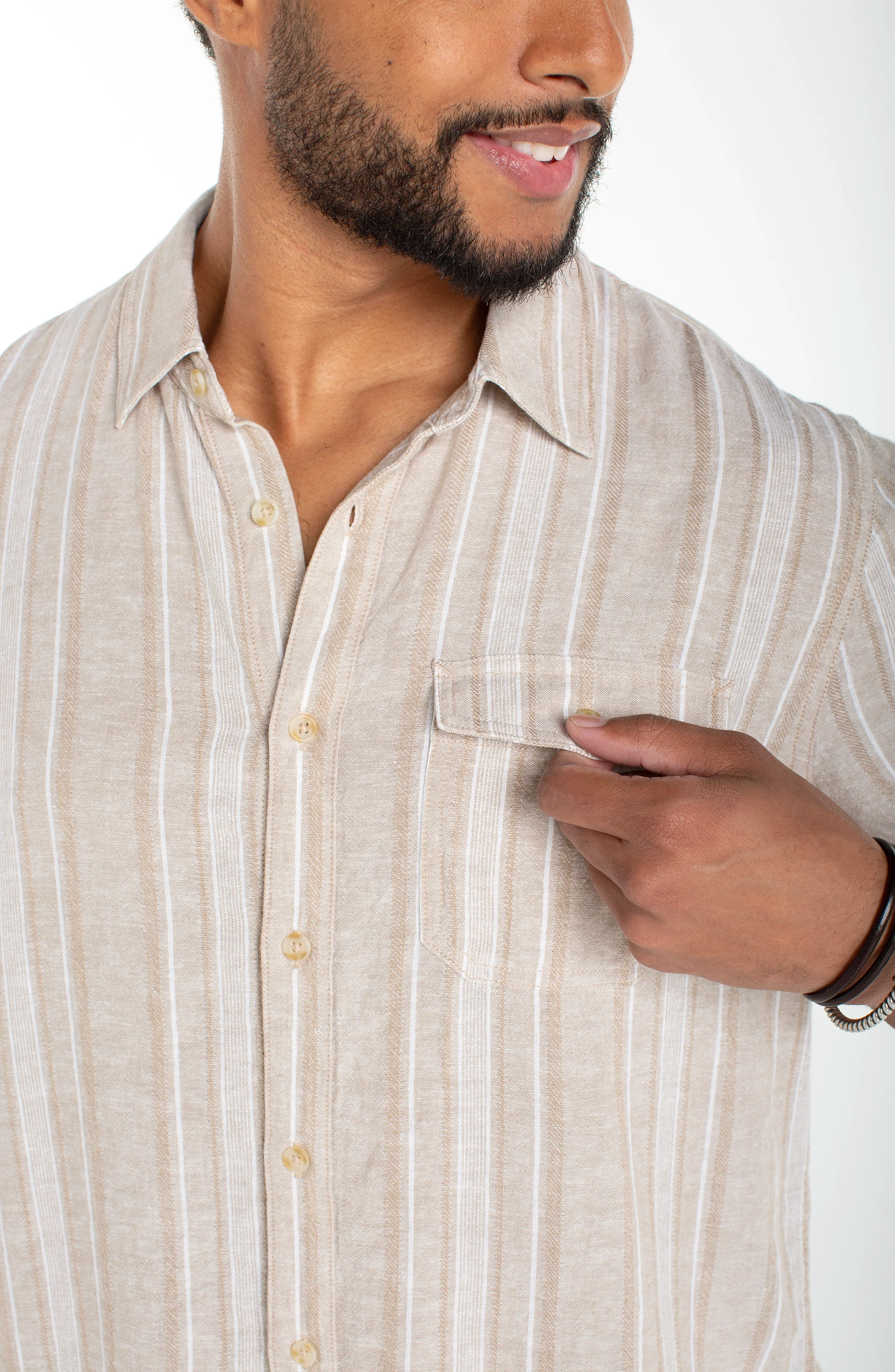 BUTTON UP SHORT SLEEVE SHIRT - Image 3