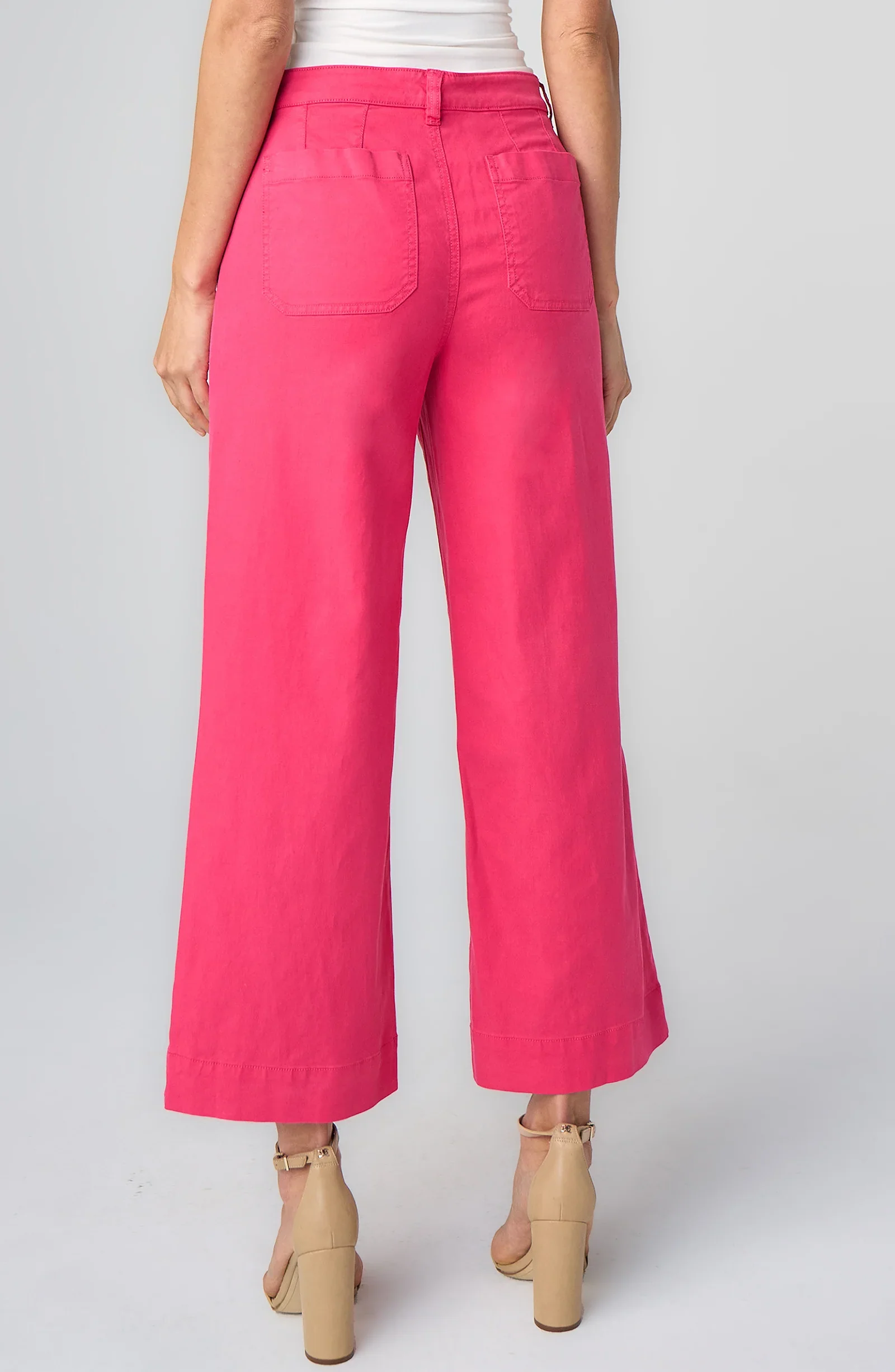 CROP WIDE LEG WITH PATCH POCKETS - Image 2