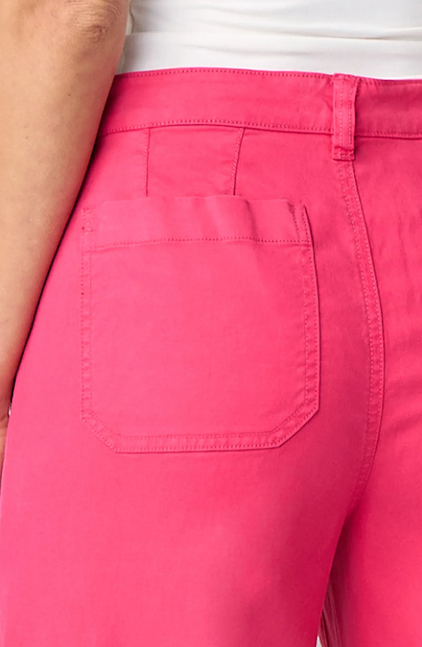 CROP WIDE LEG WITH PATCH POCKETS - Image 3