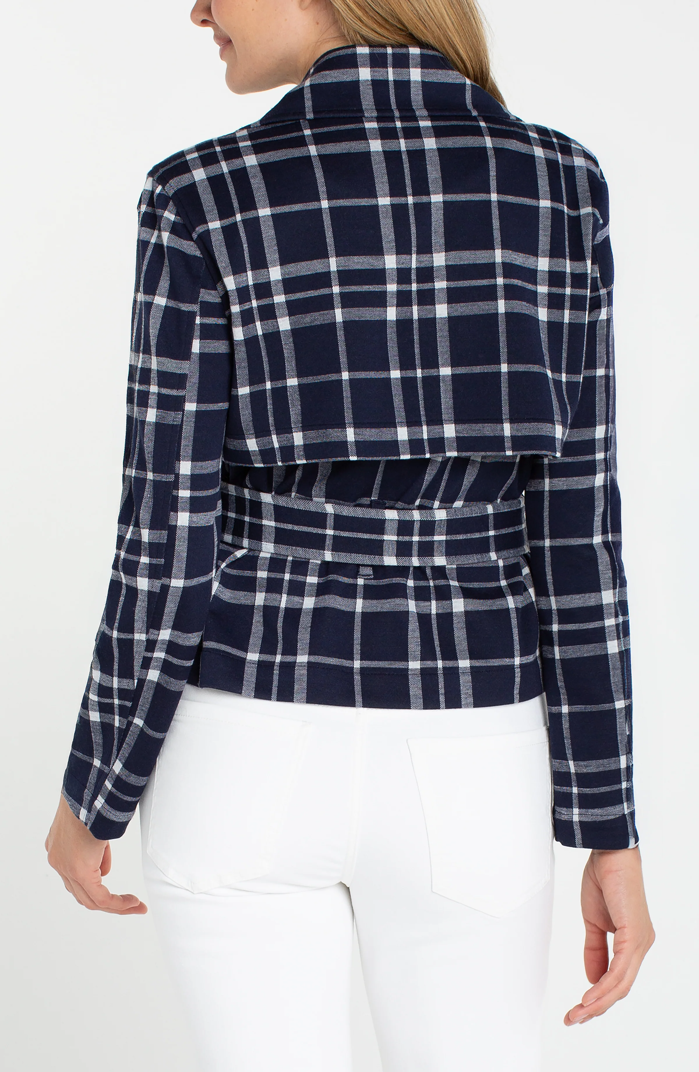CROPPED TRENCH JACKET WITH BELT - Image 2
