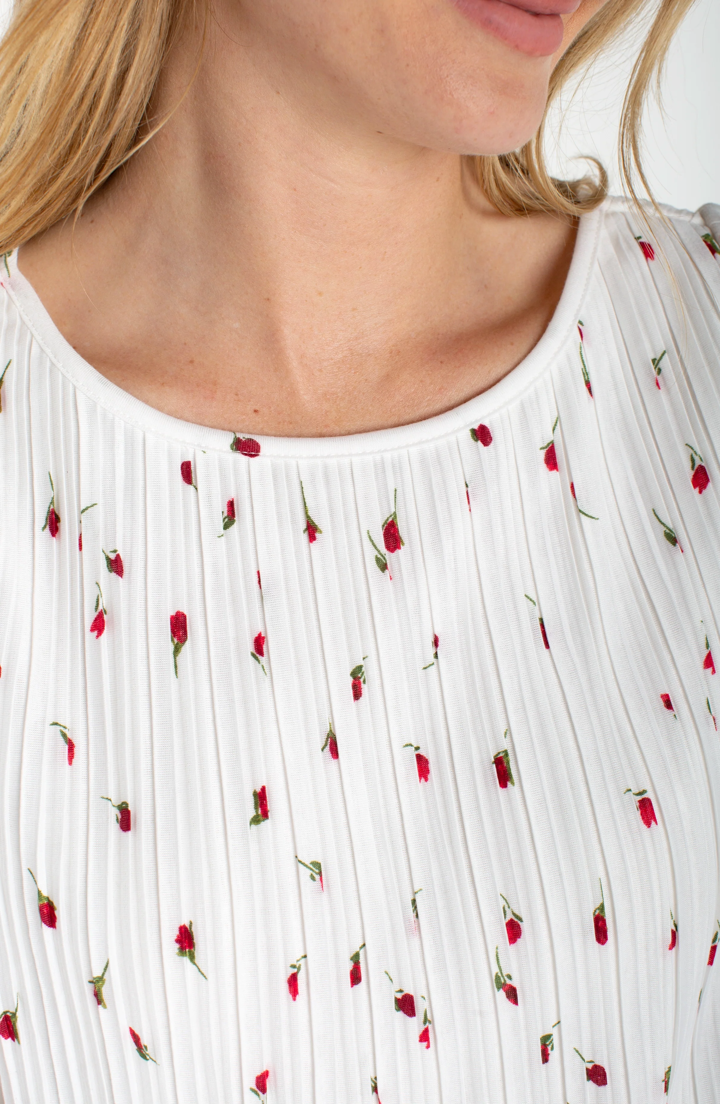 FLUTTER SLEEVE BOAT NECK KNIT TOP - Image 3