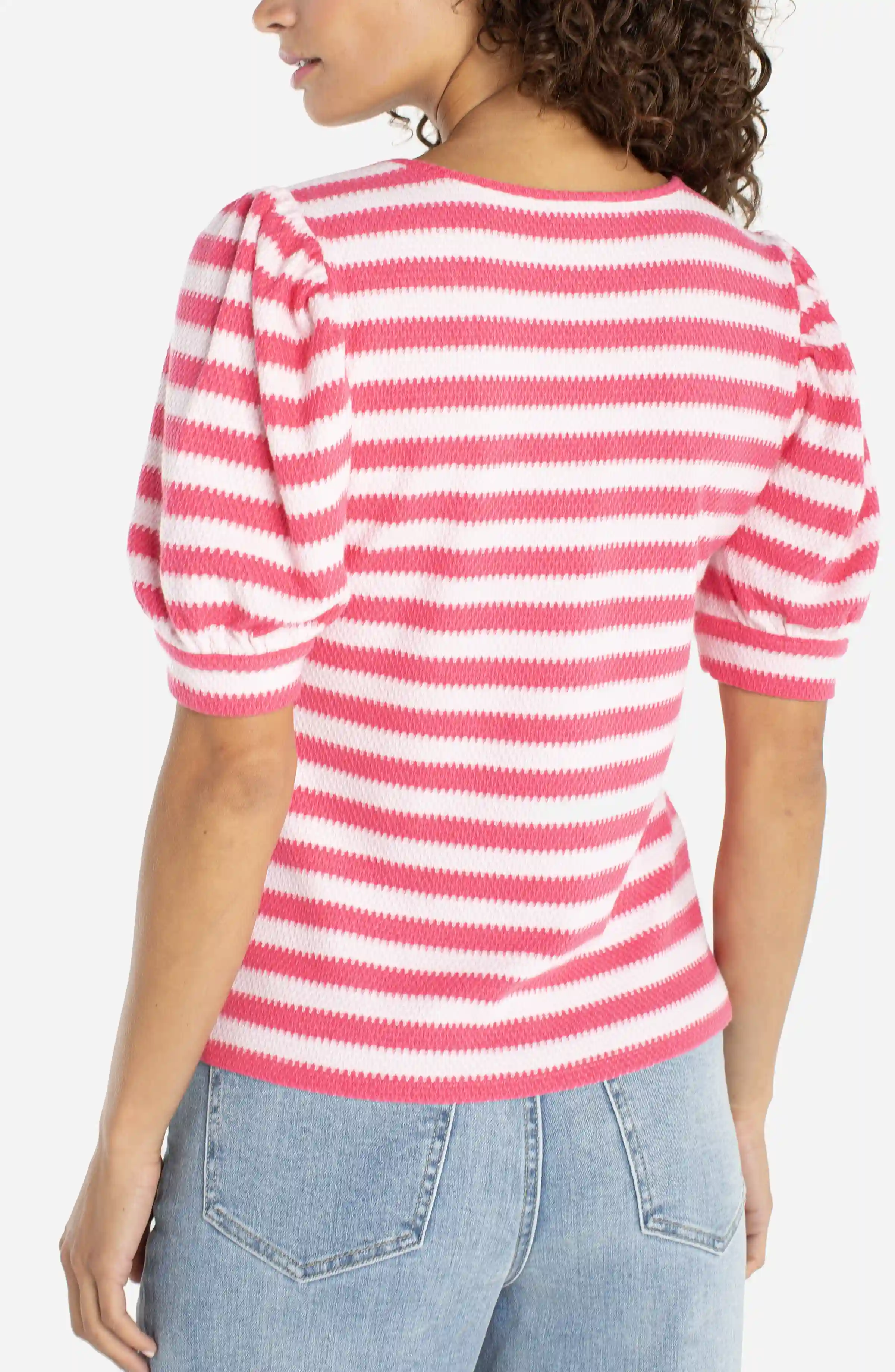 PETITE HALF SLEEVE SCOOP NECK KNIT TOP - Image 4