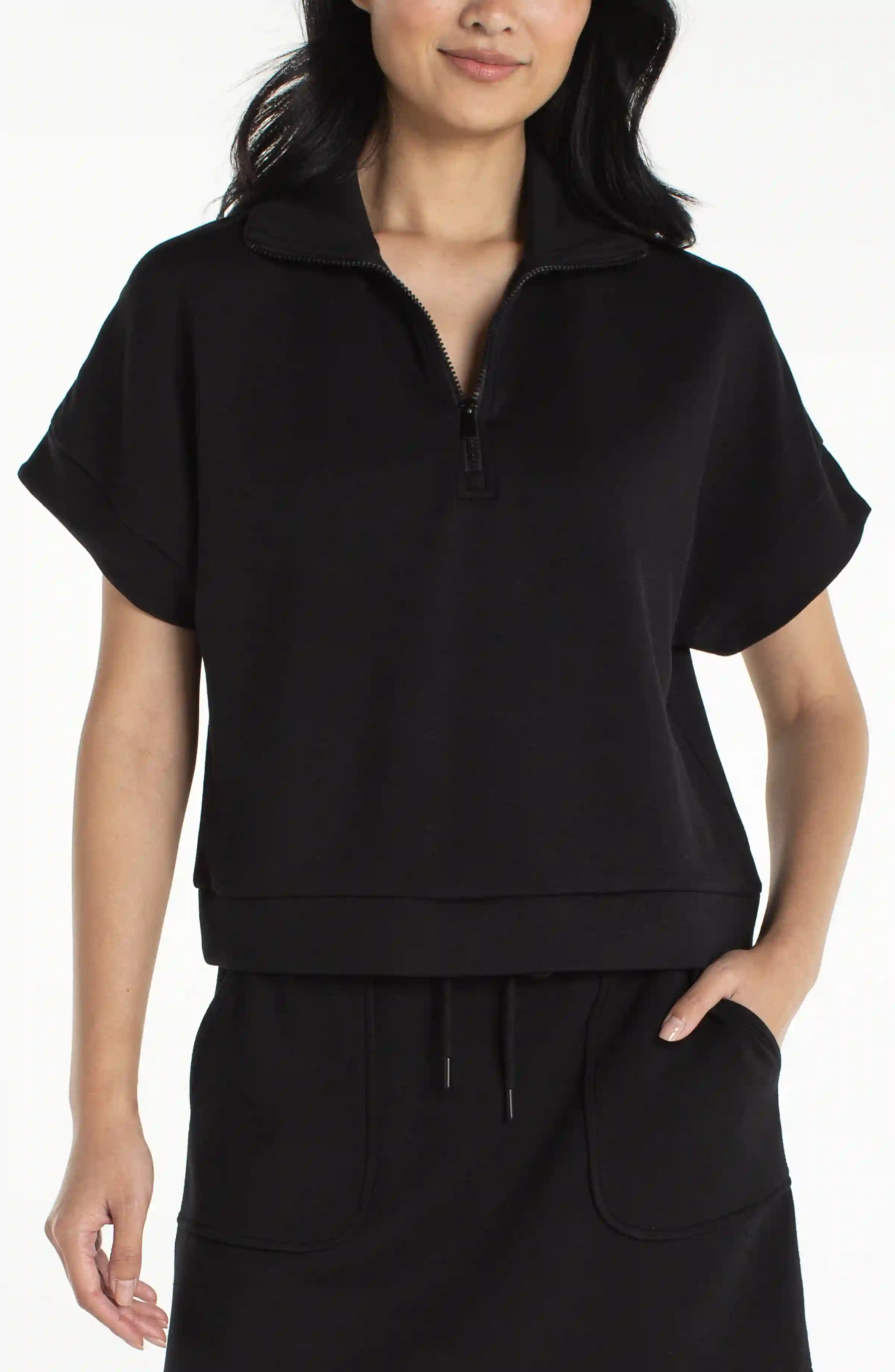 HALF ZIP POPOVER  TOP