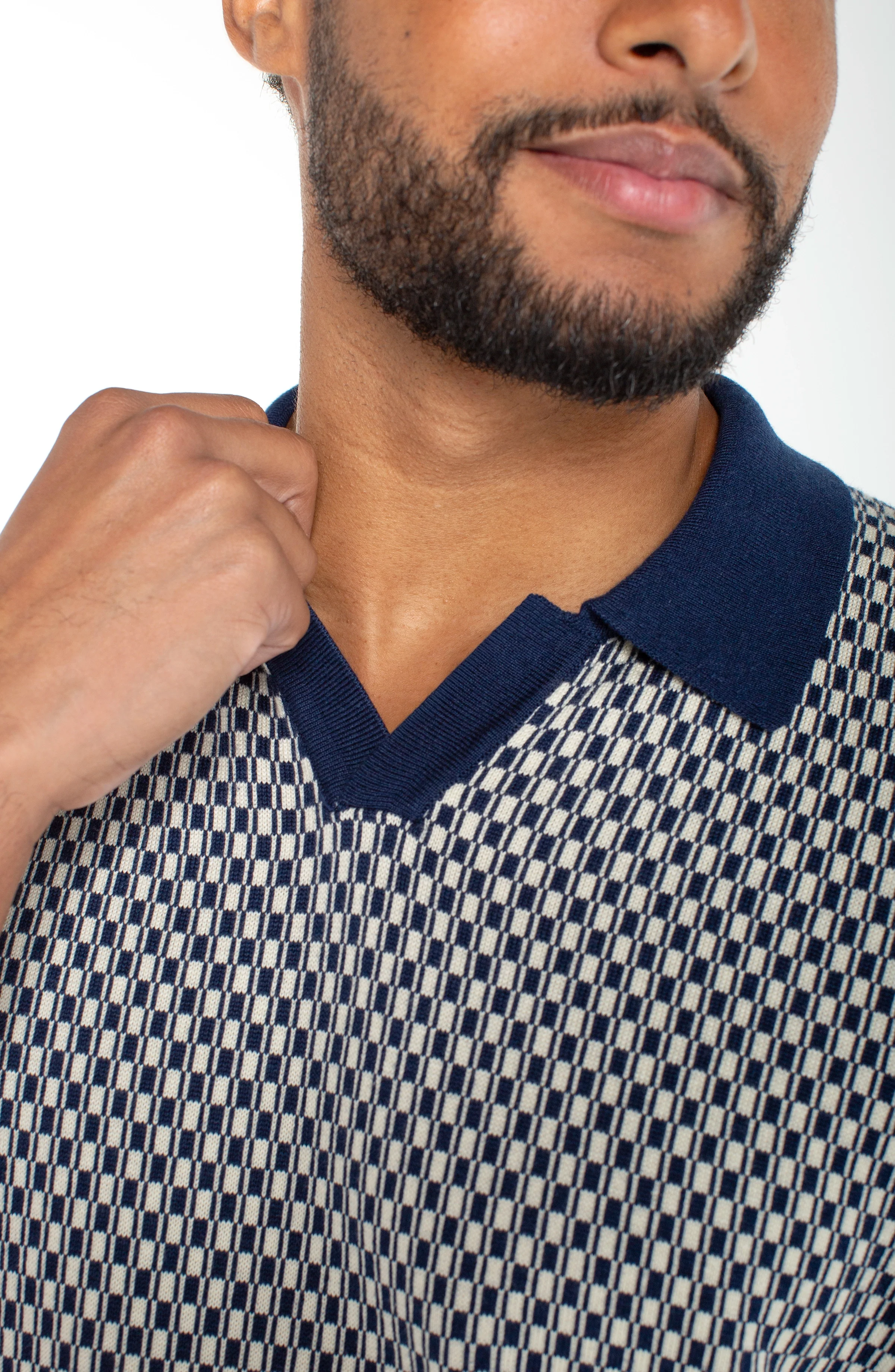 JOHNNY COLLAR SWEATER KNIT POLO - Image 4