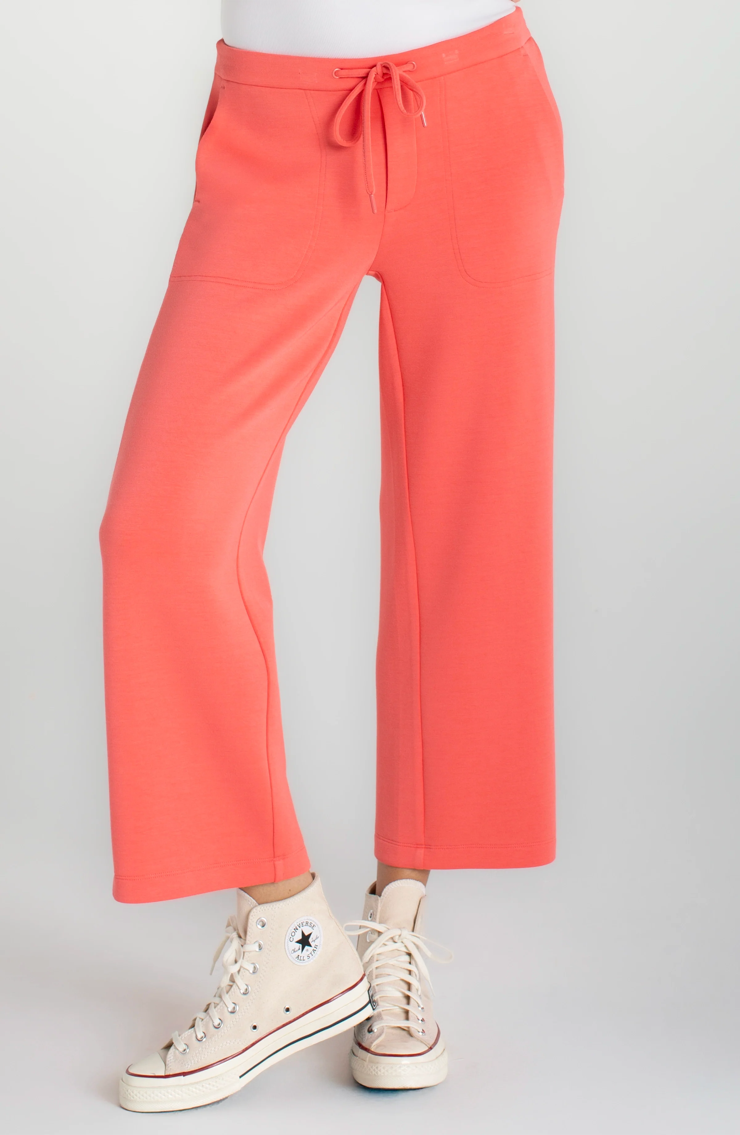 PULL-ON WIDE LEG CROP