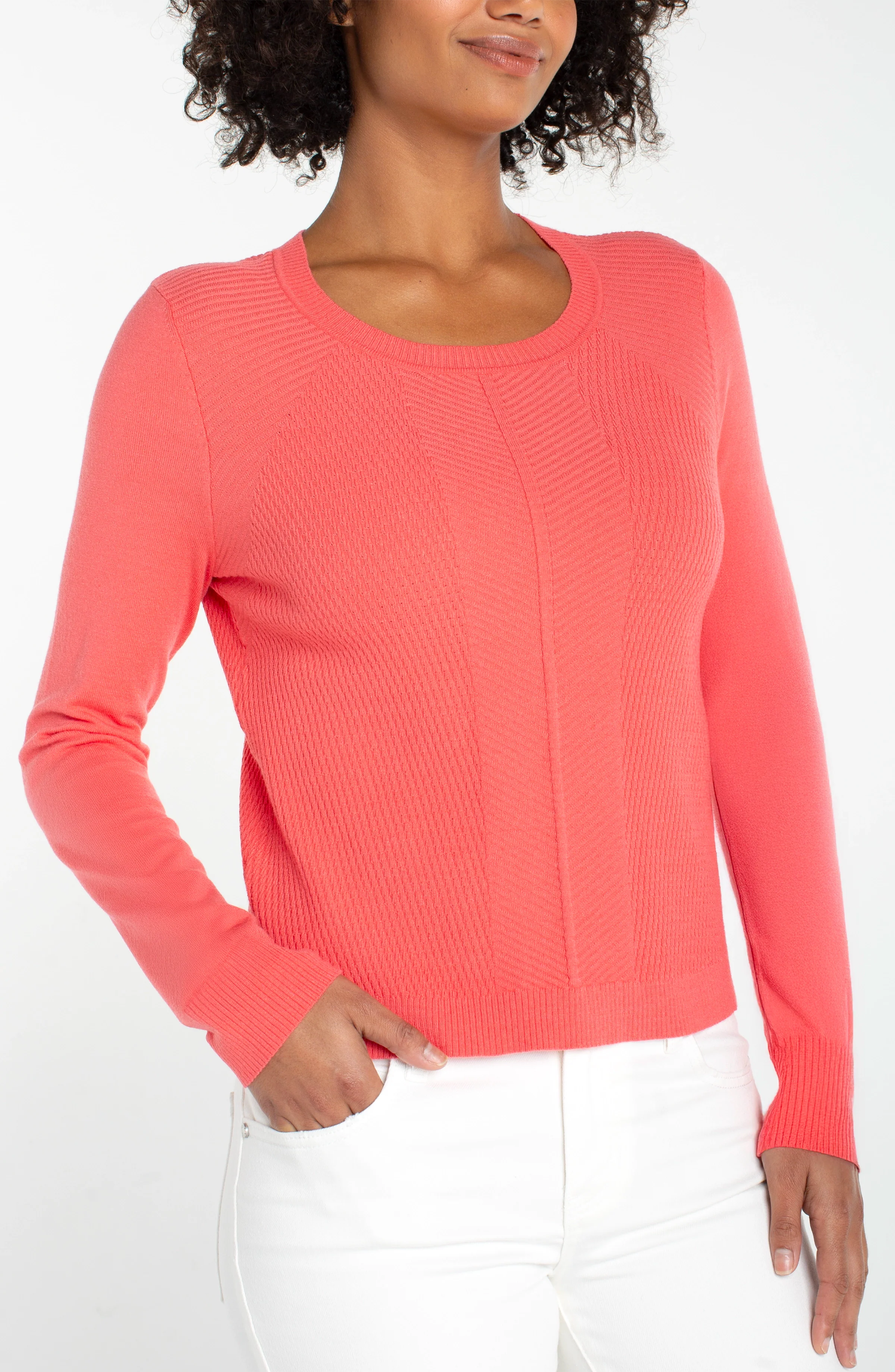 LONG SLEEVE CREW NECK SWEATER