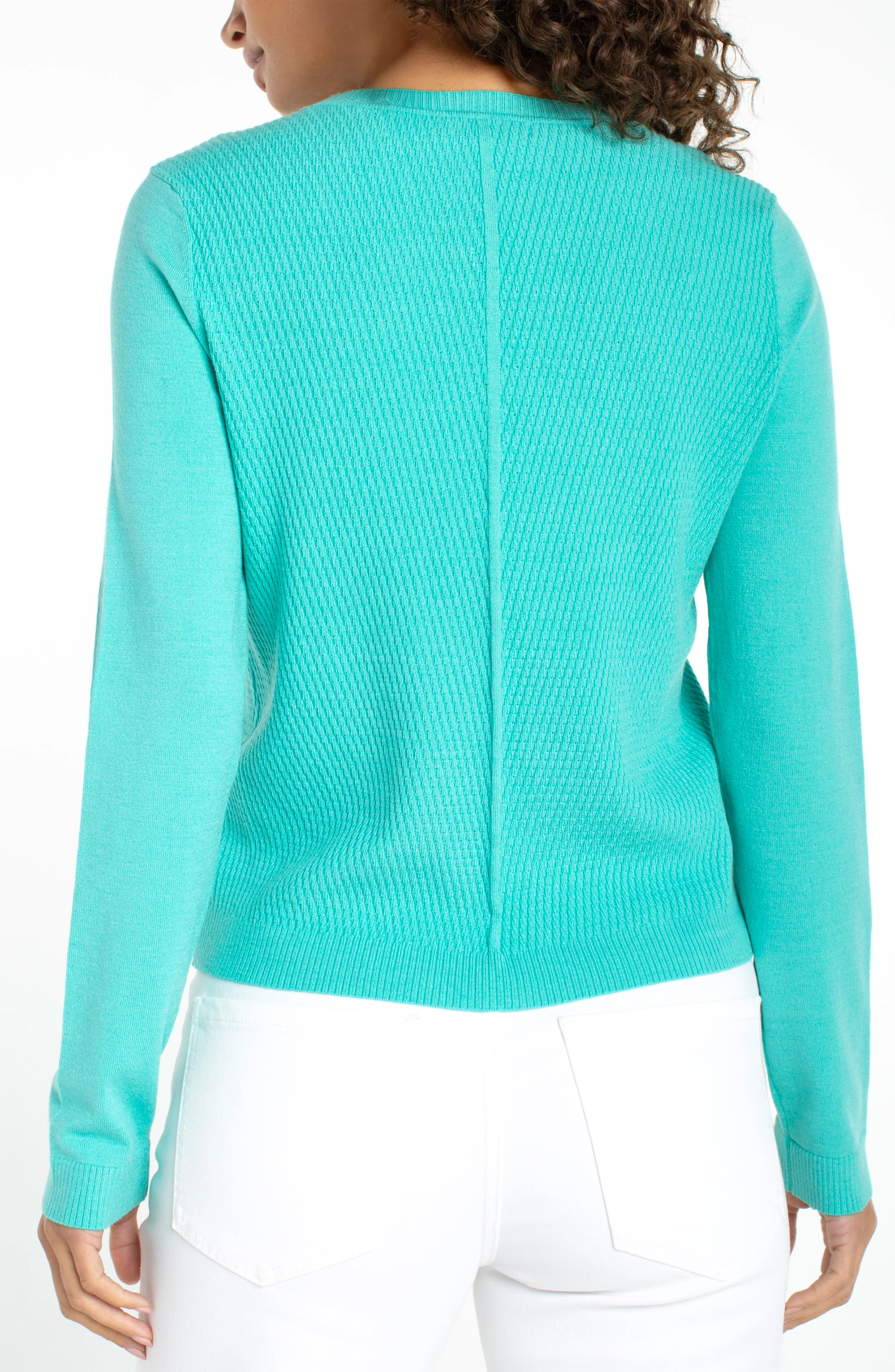 LONG SLEEVE CREW NECK SWEATER - Image 2