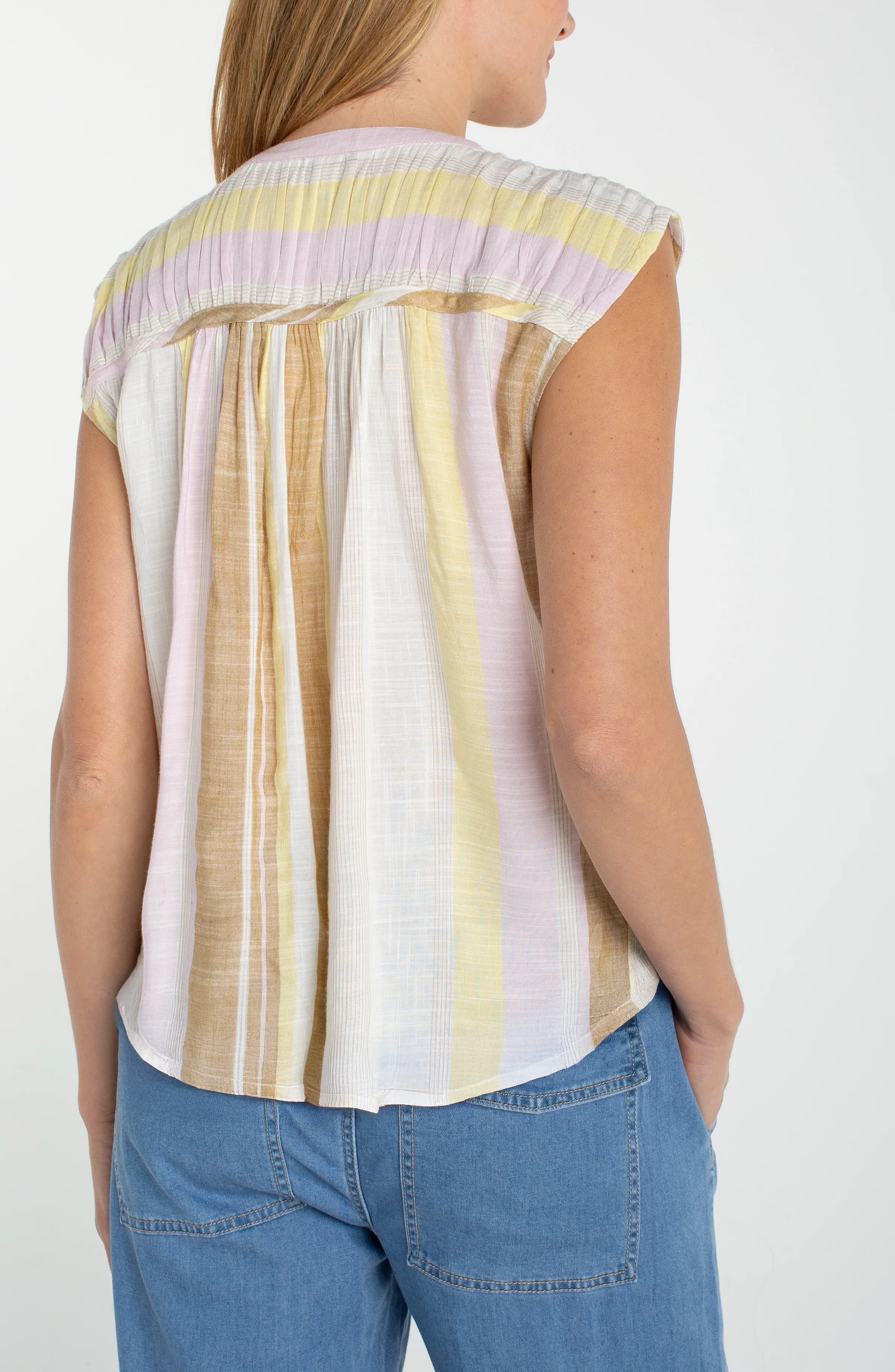 DOLMAN BUTTON FRONT WOVEN BLOUSE - Image 2