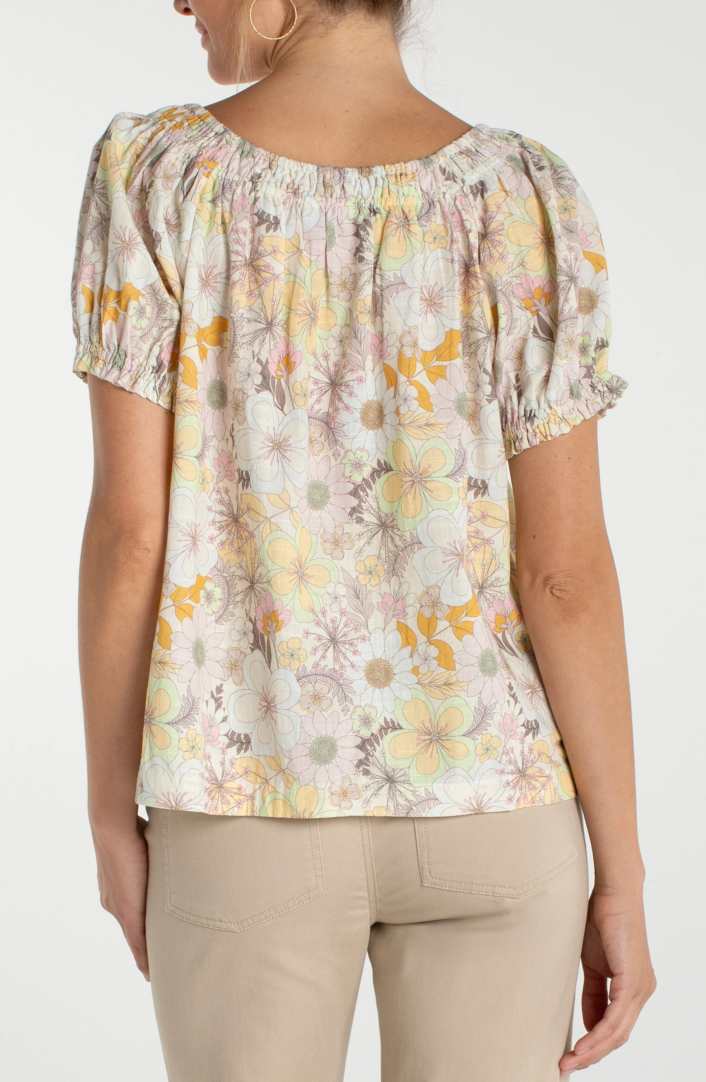 WOVEN TOP WITH FRONT TIE - Image 2