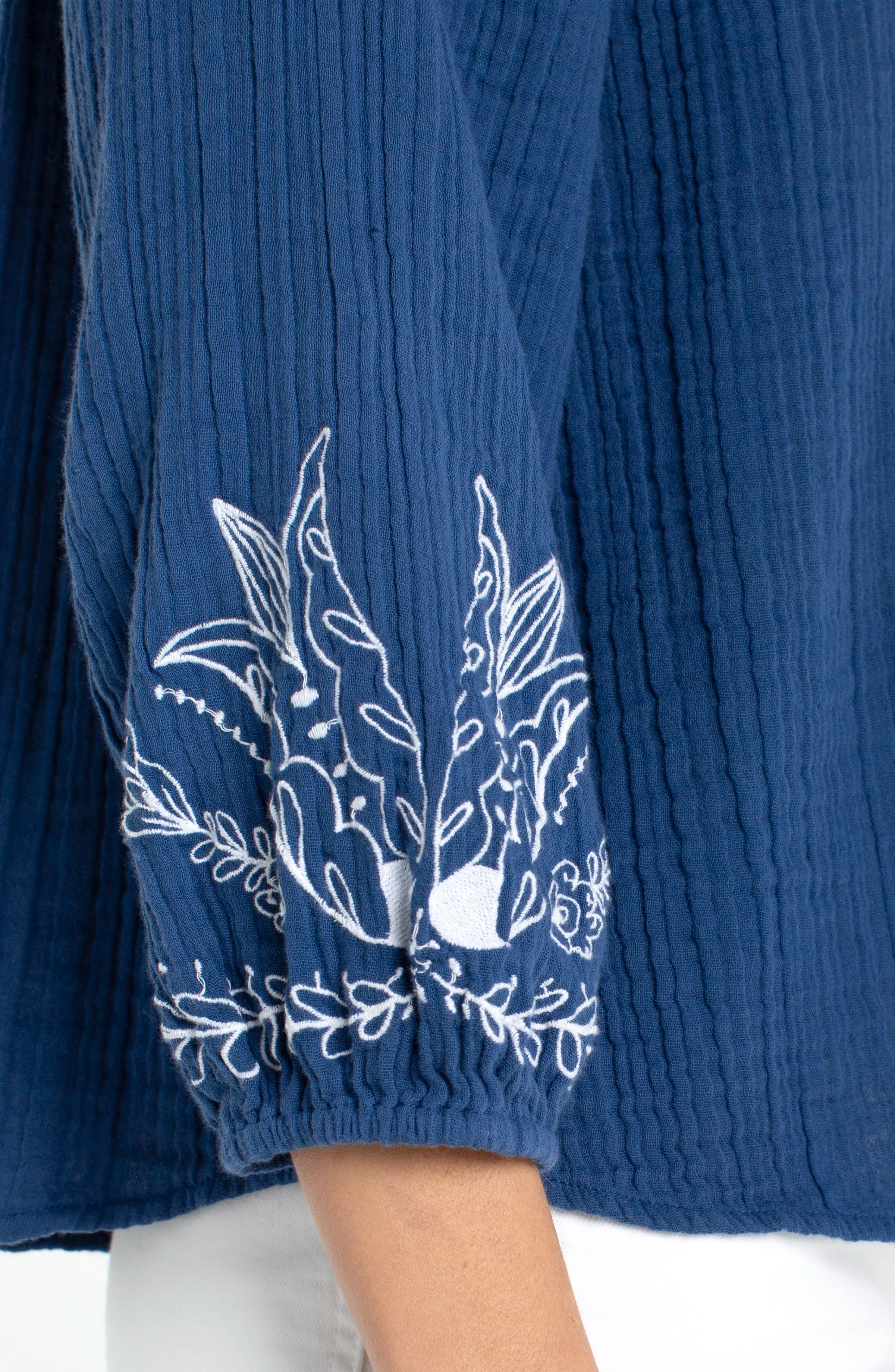 3/4 SLEEVE WOVEN TOP - Image 3