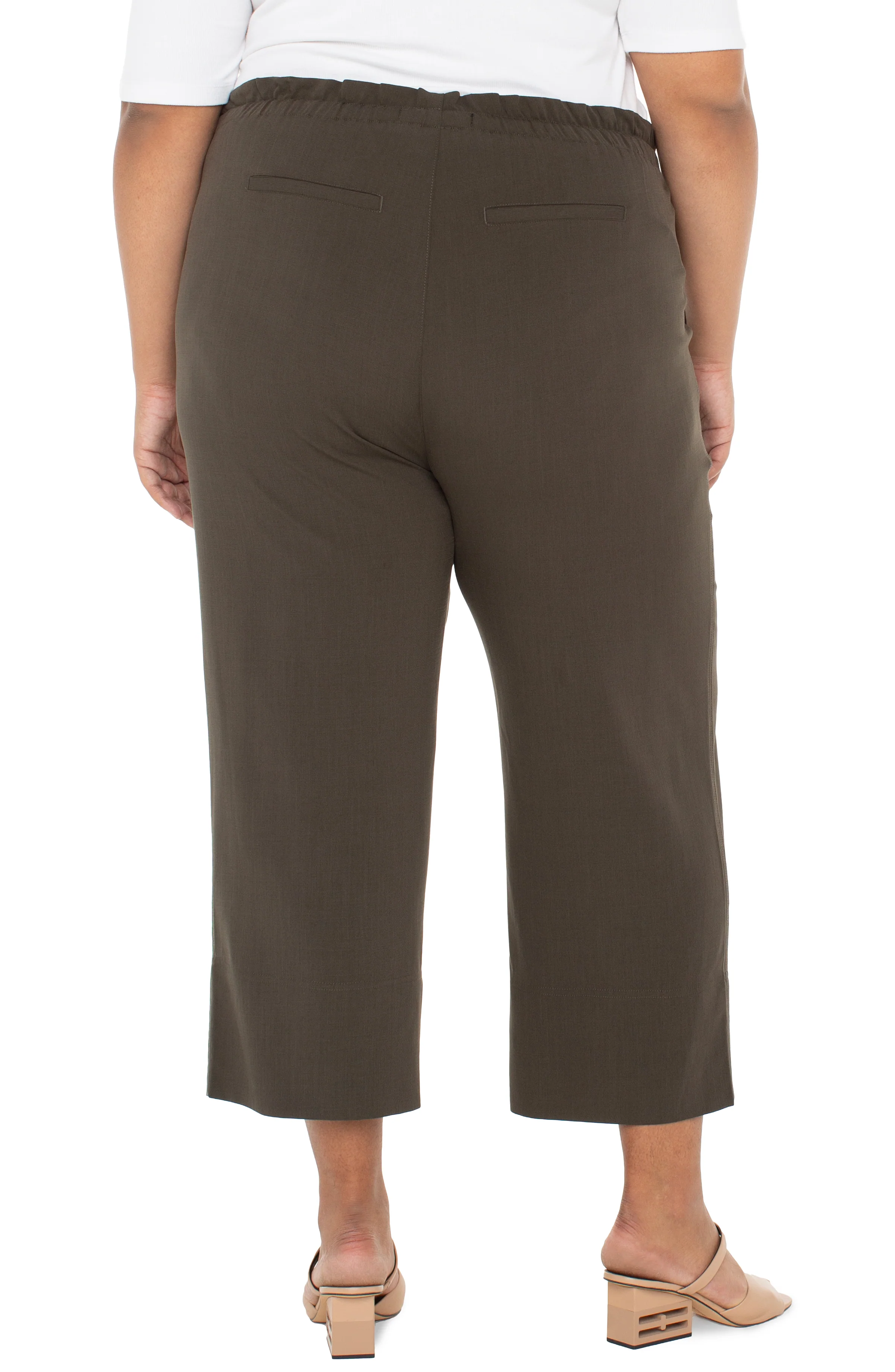 PULL-ON TIE WAIST WIDE LEG ANKLE - Image 2