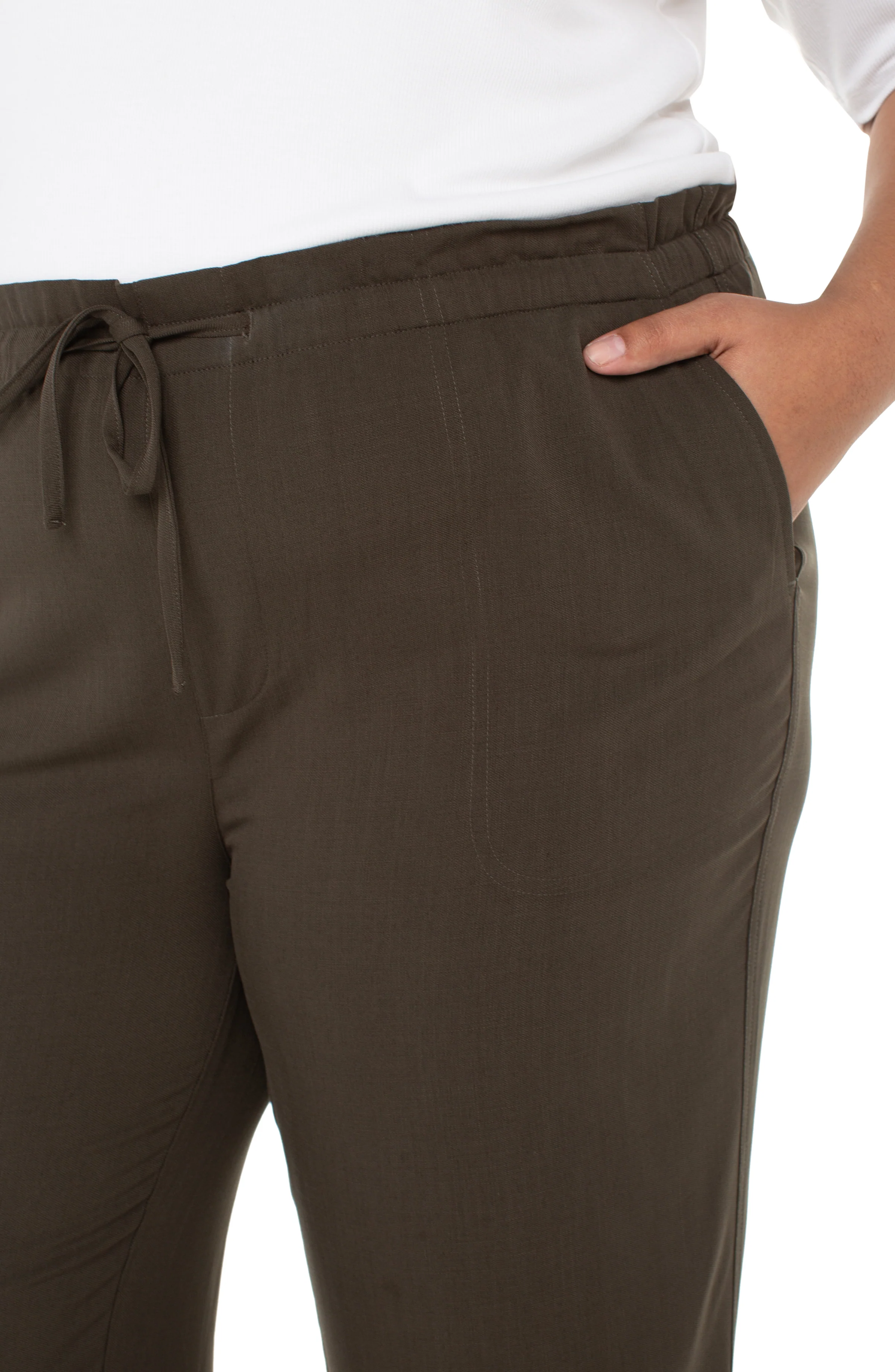 PULL-ON TIE WAIST WIDE LEG ANKLE - Image 3