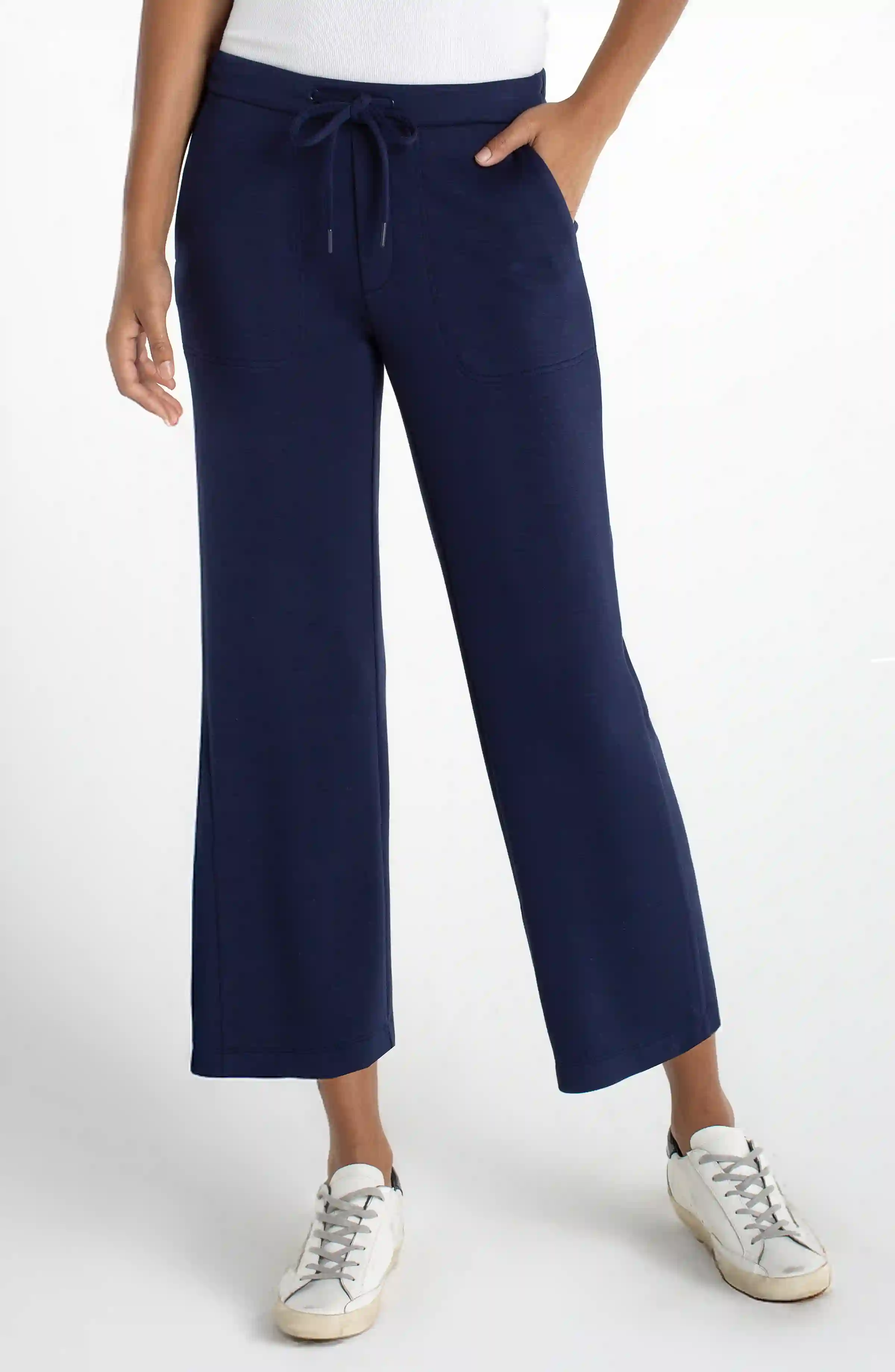 PULL-ON WIDE LEG CROP