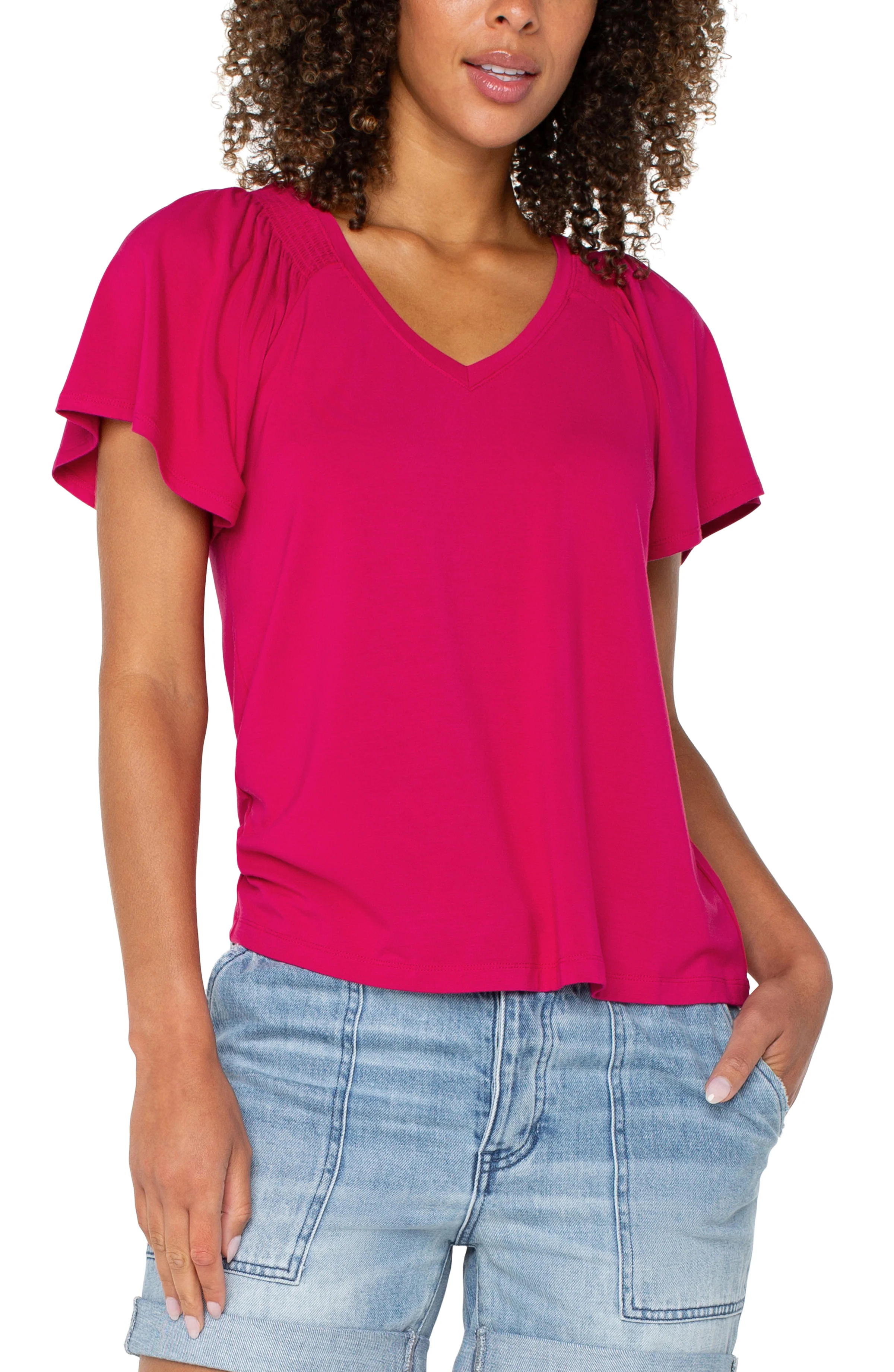 FLUTTER SLEEVE KNIT TOP - Image 4