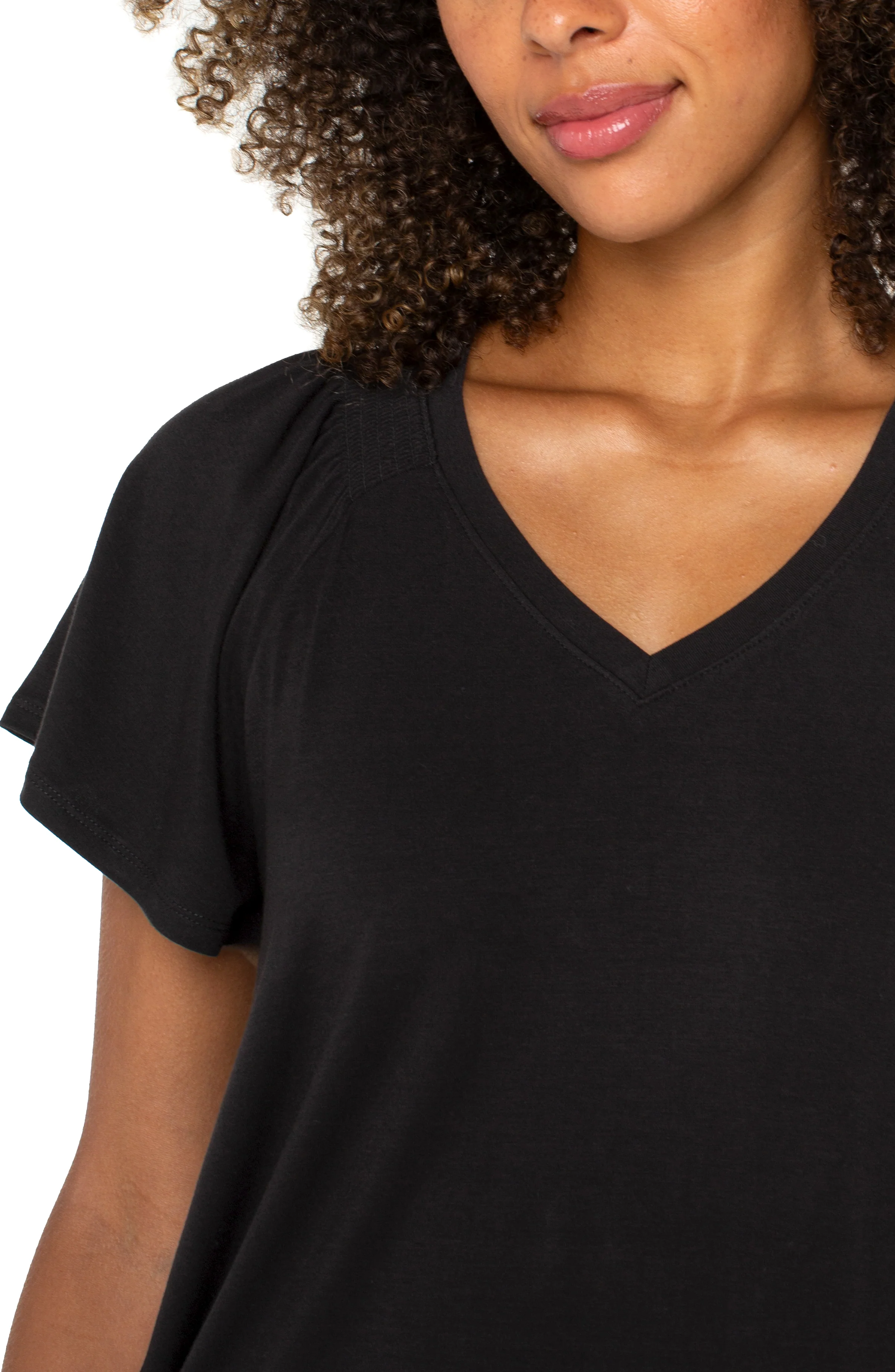 FLUTTER SLEEVE KNIT TOP - Image 3