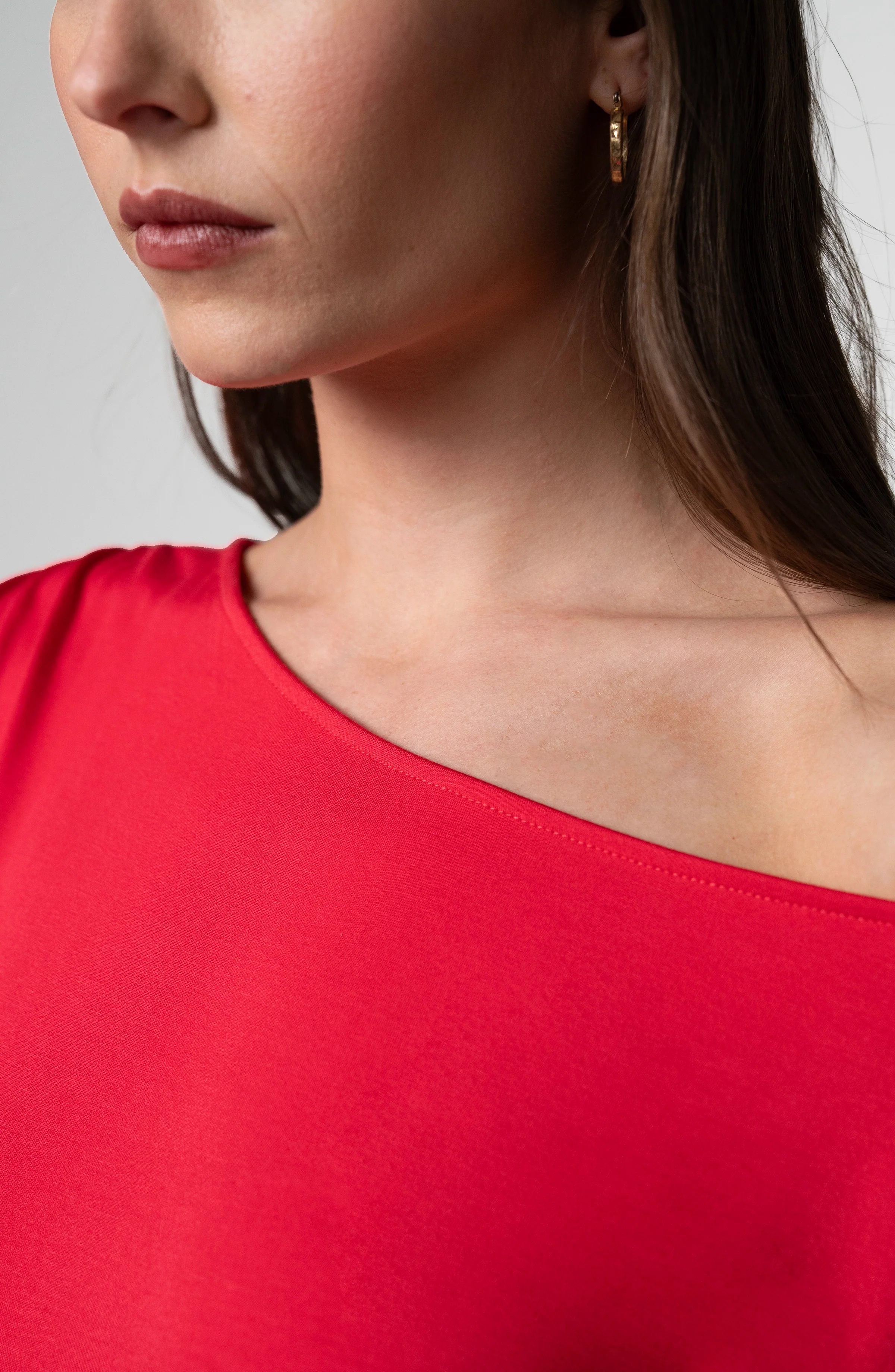 ASYMMETRICAL OFF SHOULDER KNIT TOP - Image 4