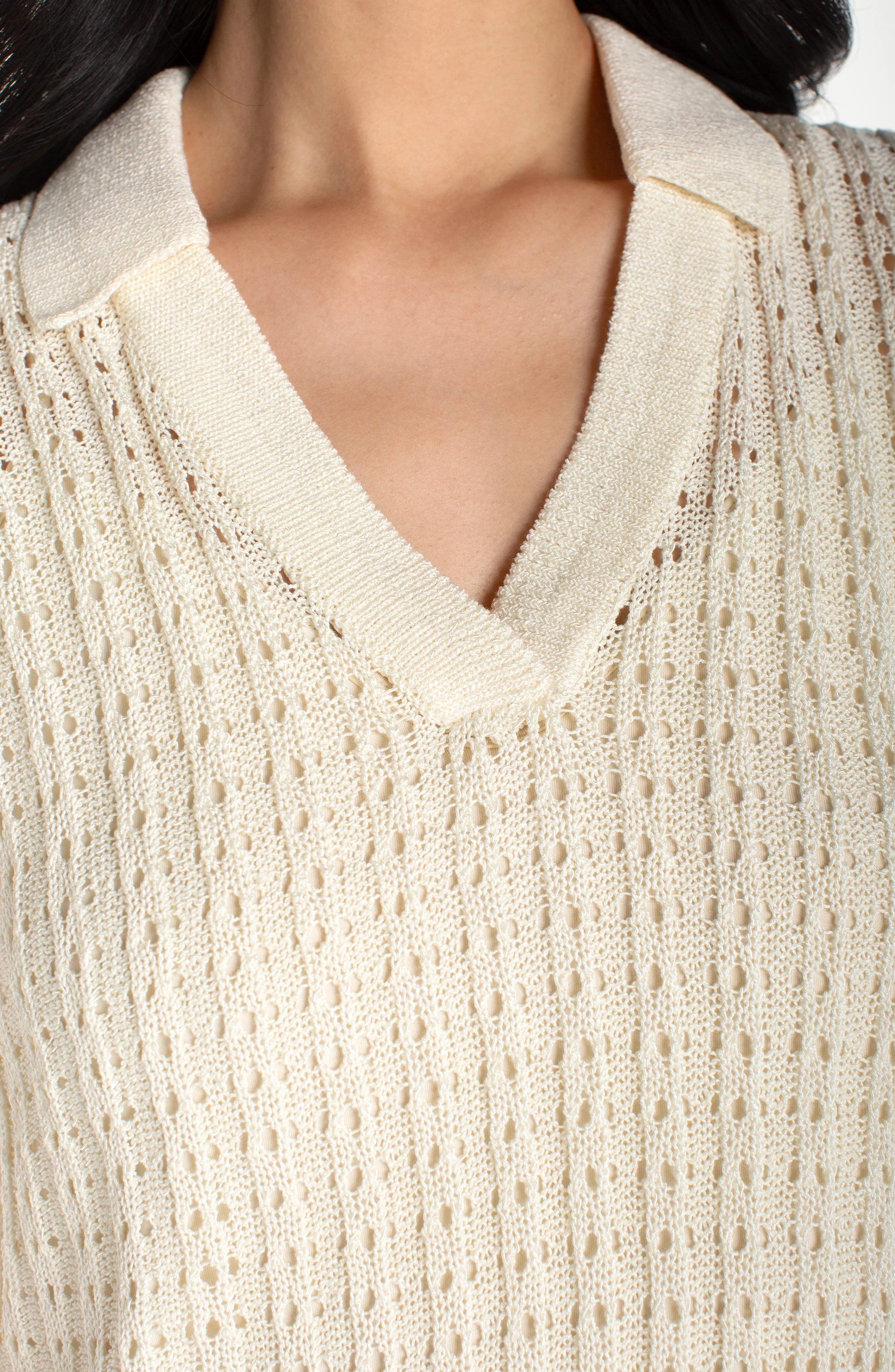 SLEEVELESS JOHNNY COLLAR SWEATER - Image 3